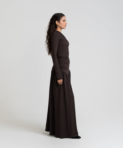 Women's Draped Skirt Set